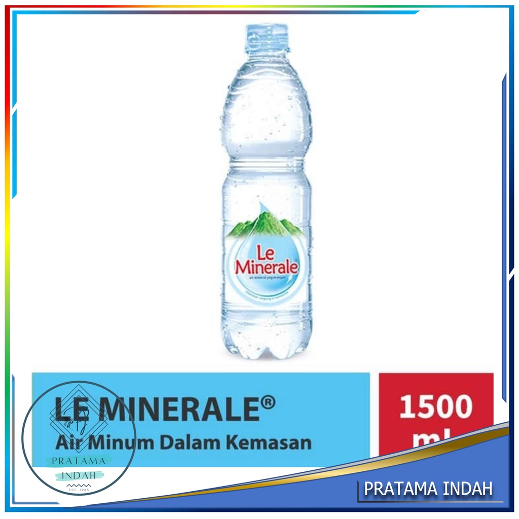 

AIR MINUM BOTOL LE MINERALE 1,5 LITER (BESAR) 1 PCS (GROSIR & ECERAN)