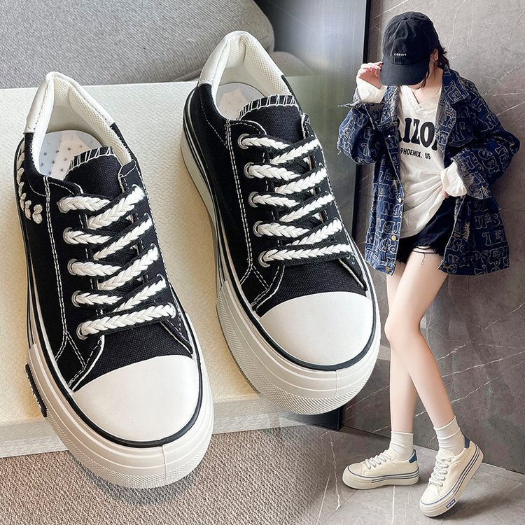 COD POS 248 Sepatu Sneakers Tali Wanita Premium Korea Style