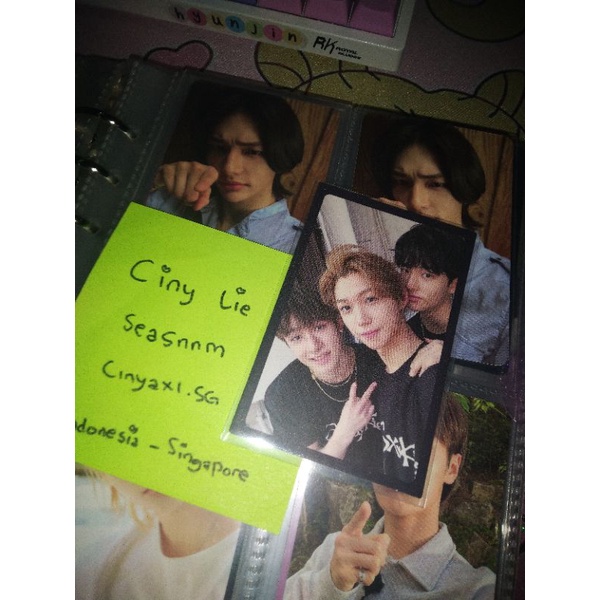 BANGCHAN HYUNJIN FELIX I AM NOT UNIT CARD PHOTOCARD