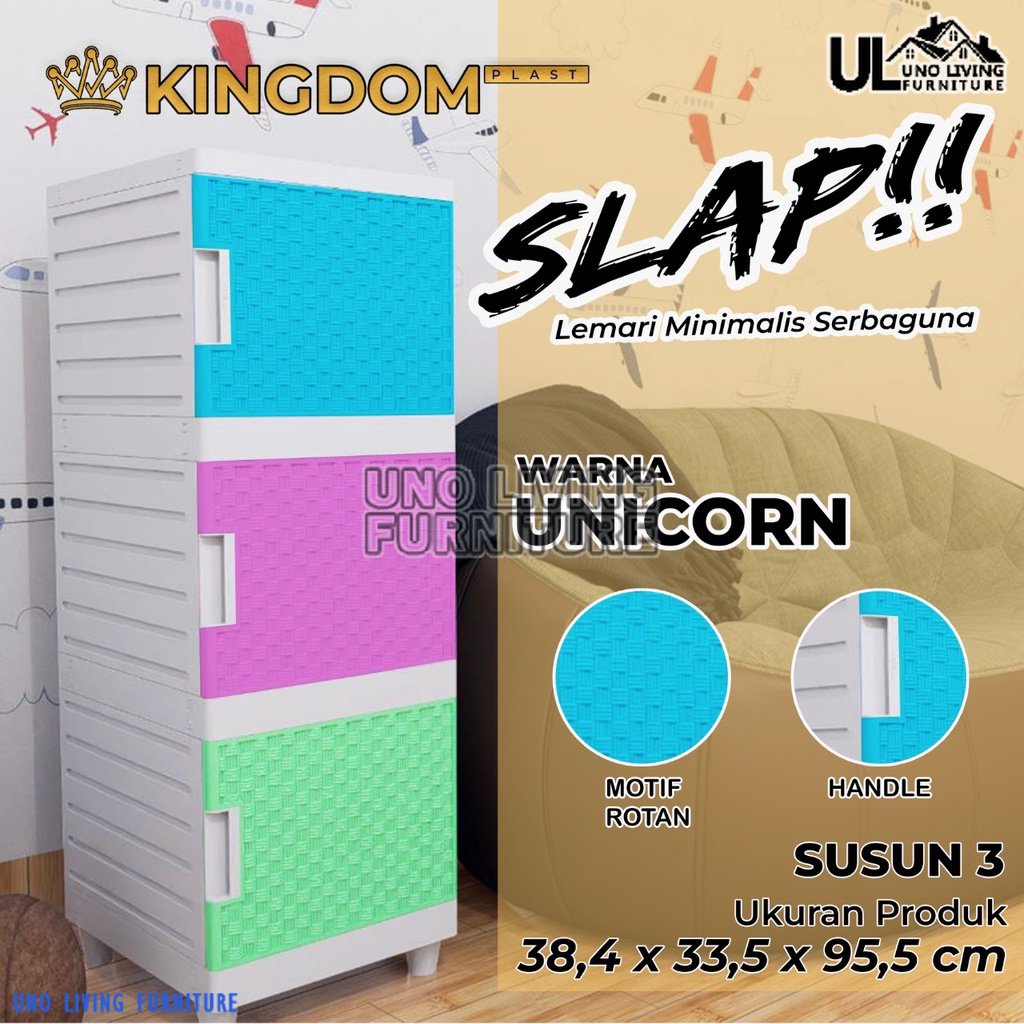 KINGDOM SLAP!! LEMARI PAKAIAN MINIMALIS KINGDOM SLAP SUSUN LEMARI PLASTIK LEMARI PINTU SWING LEMARI BAJU LEMARI ROTAN 12.12