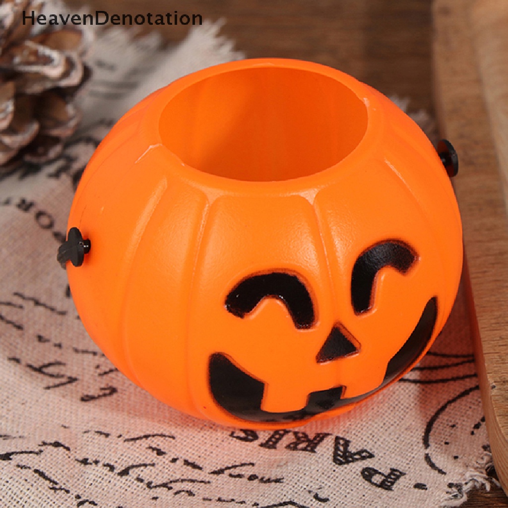 [HeavenDenotation] Halloween Christams Party Props Ember Labu Plastik Candy Box Halloween Dekorasi HDV