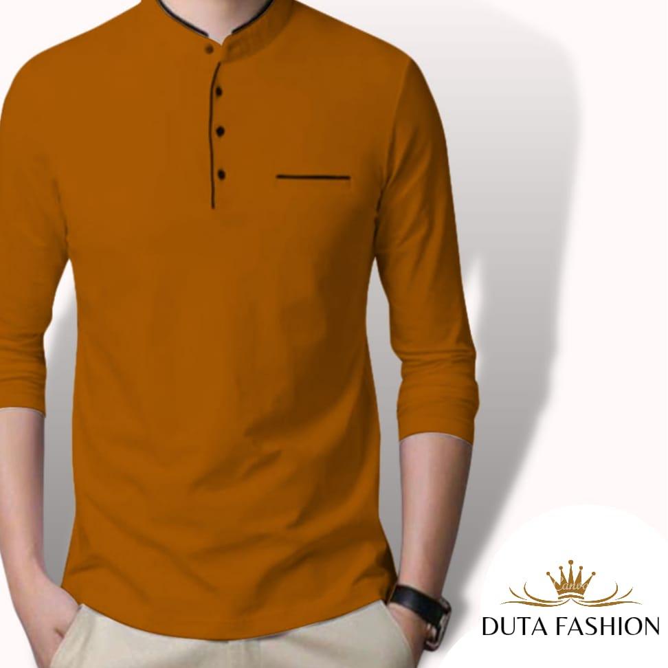 VIRAL KAOS KERAH SHANGHAI LENGAN PANJANG SAKU