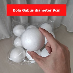

Bola Gabus 9cm / Bola Gabus Styrofoam diameter 9cm ECERAN 1 pc