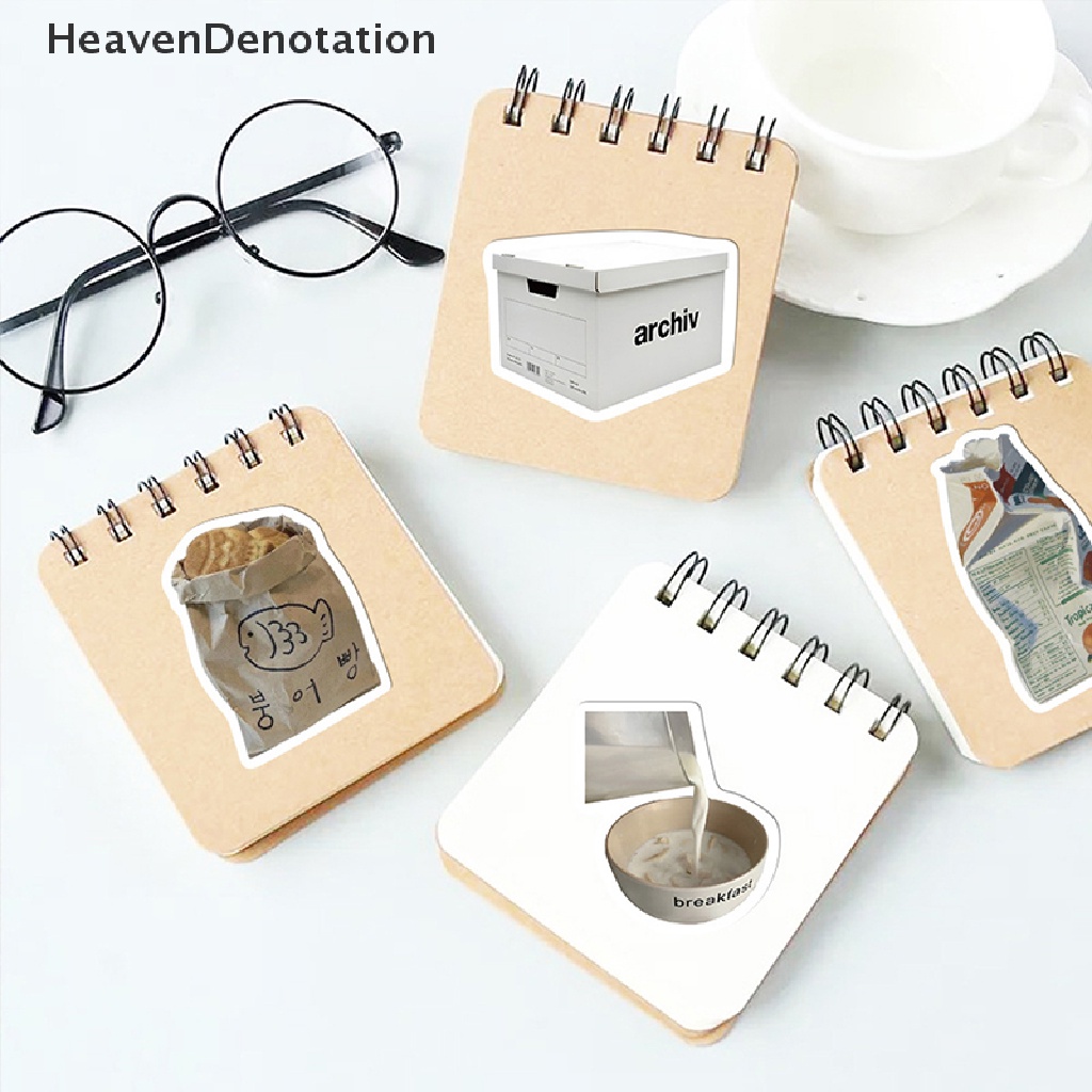 [HeavenDenotation] 57pcs/set Vintage Simple Lucu Stiker Kartun Korea Decals Graffiti Sticker HDV