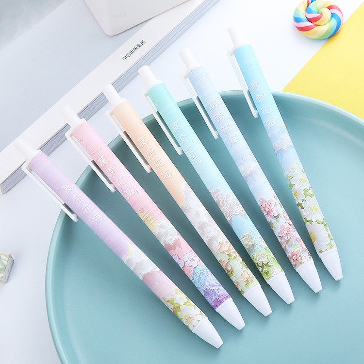 

Gannise 6pcs Pena Pulpen Pen Set Cetek Cetekan Mekanik GN-ST0300