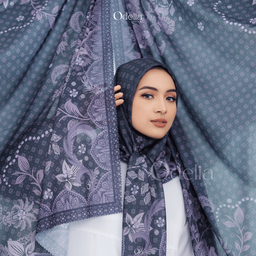 ODELIA HIJAB - VOAL MOTIF SCARF ALL SERIES ( SEGI EMPAT MOTIF)