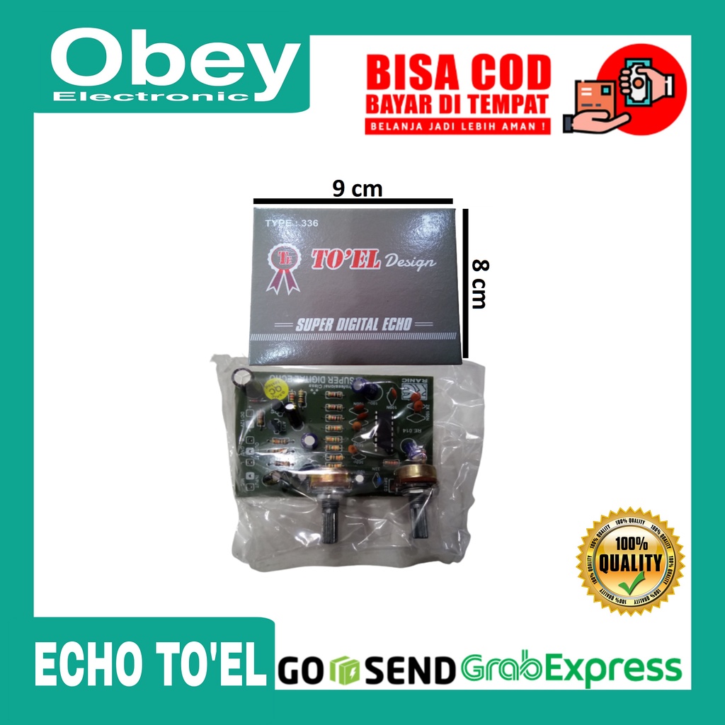 kit echo toel 1 mic 2 potensio type 336