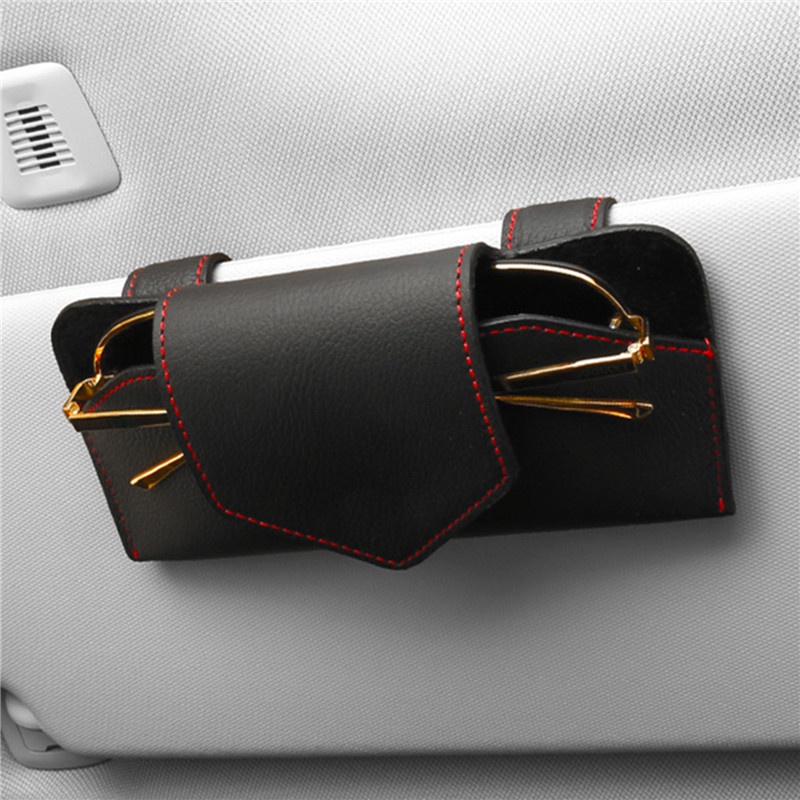 [AYBx] Baju Kaos Distro Pria Wanita Lengan Pendek Kotak Kacamata Mobil Auto Sun Visor Glasses Holder Sunglasses Clip Card Ticket Holder Universal