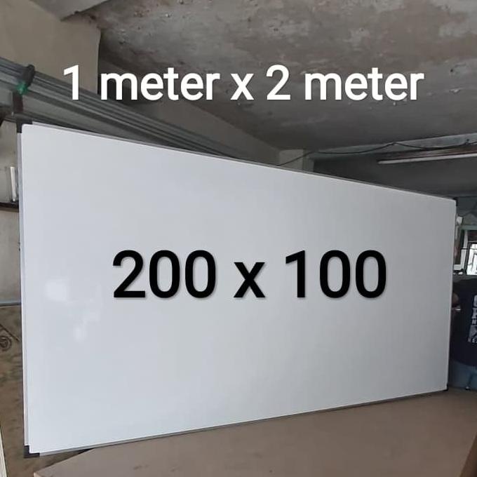 Whiteboard besar 2 meter papan tulis 1 m x 2 m