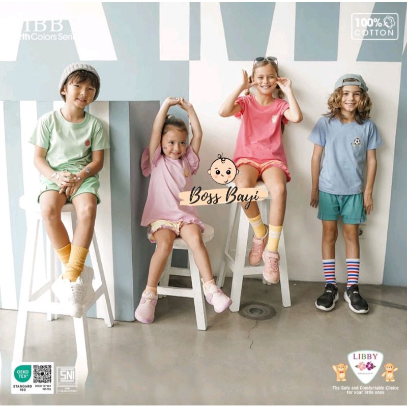 LIBBY - NIJI SET Boy/Girl - Setelan Pendek Anak Laki-Laki/Perempuan