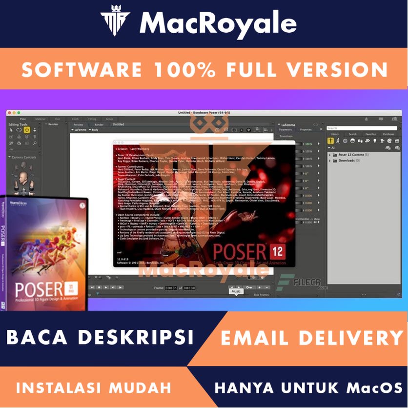 [MacOS] Bondware Poser Pro Full Version Lifetime Full Garansi