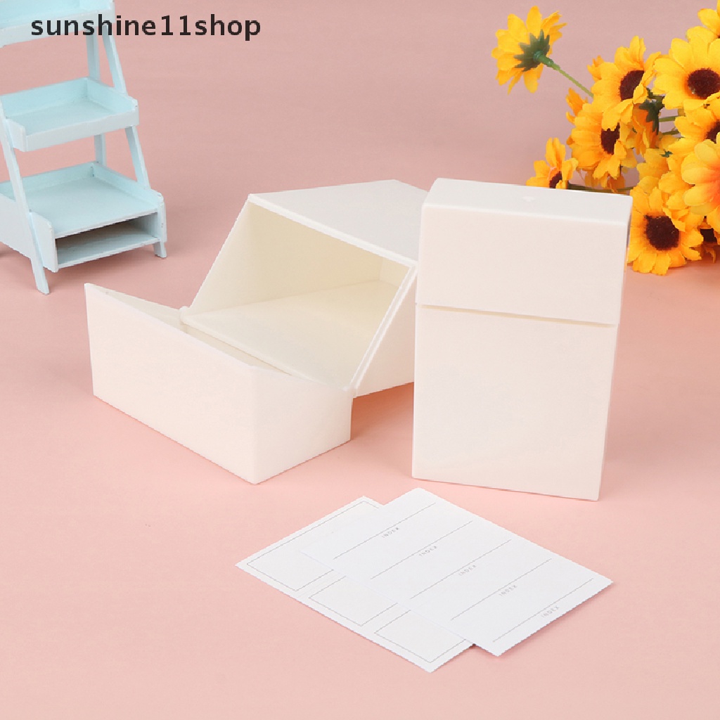 Sho 1Pc Flip Lid Design Storage Case Kotak Penyimpanan Aplikasi Lebar Compact Flip Lid Drawer Sorg Kotak Penyimpanan N