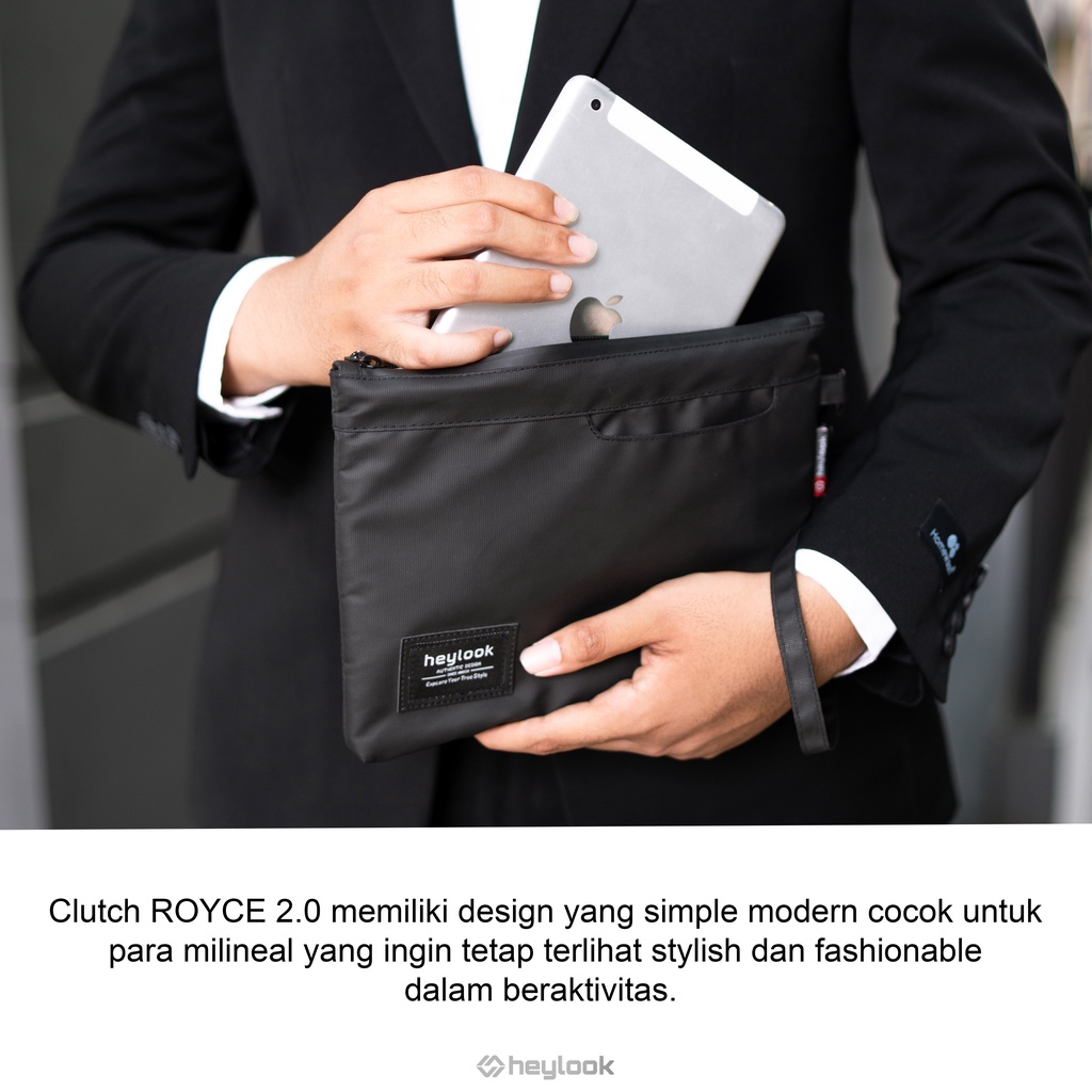 HEYLOOK Official -  Clutch Bag ROYCE 2.0 Hand Bag Pria Wanita Pouch Bag Pria Wanita Waterproof Image 9