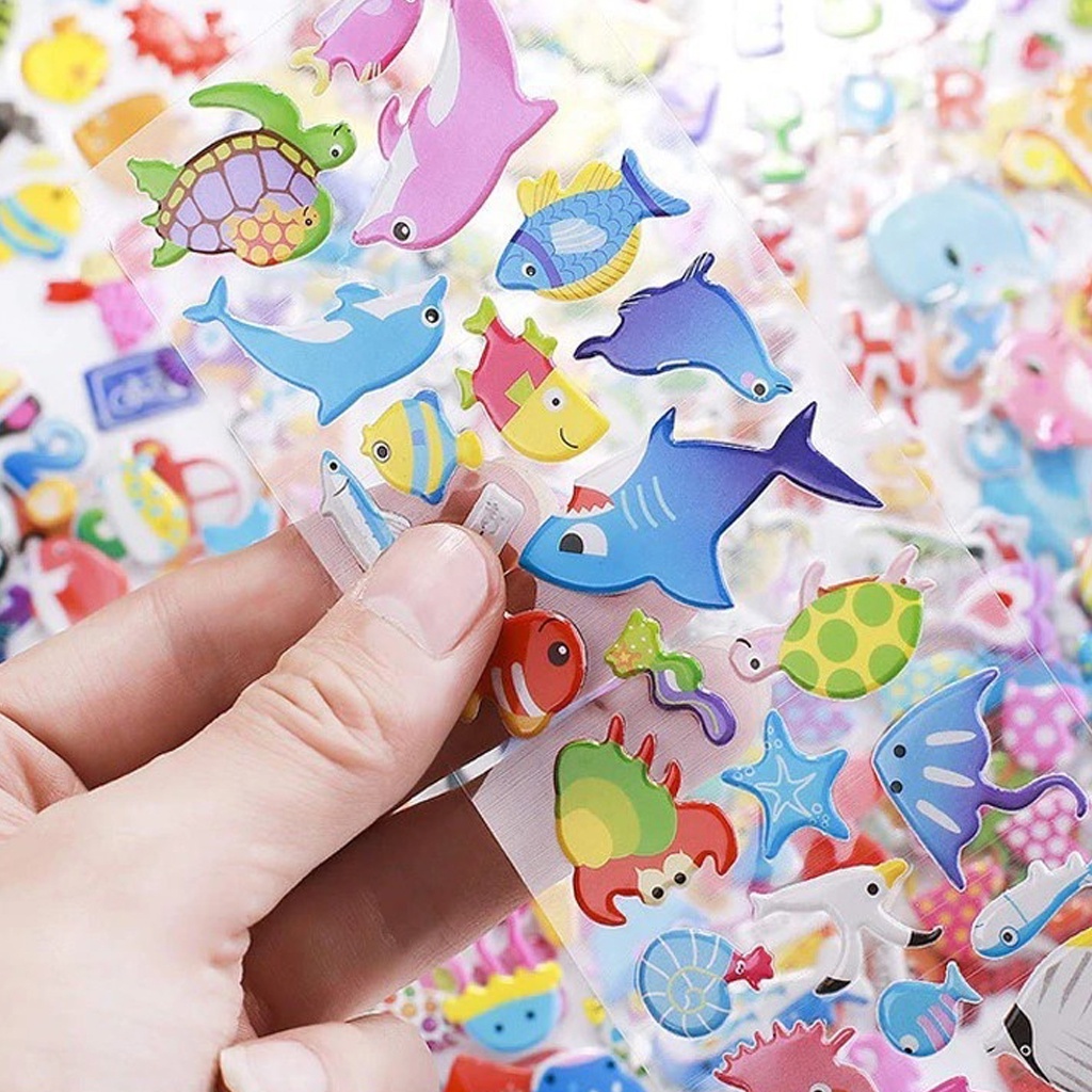BRGUNIK STICKER 3D STIKER ANAK TIMBUL PREMIUM, PUFFY STICKER MURAH, GOODIE BAG S057