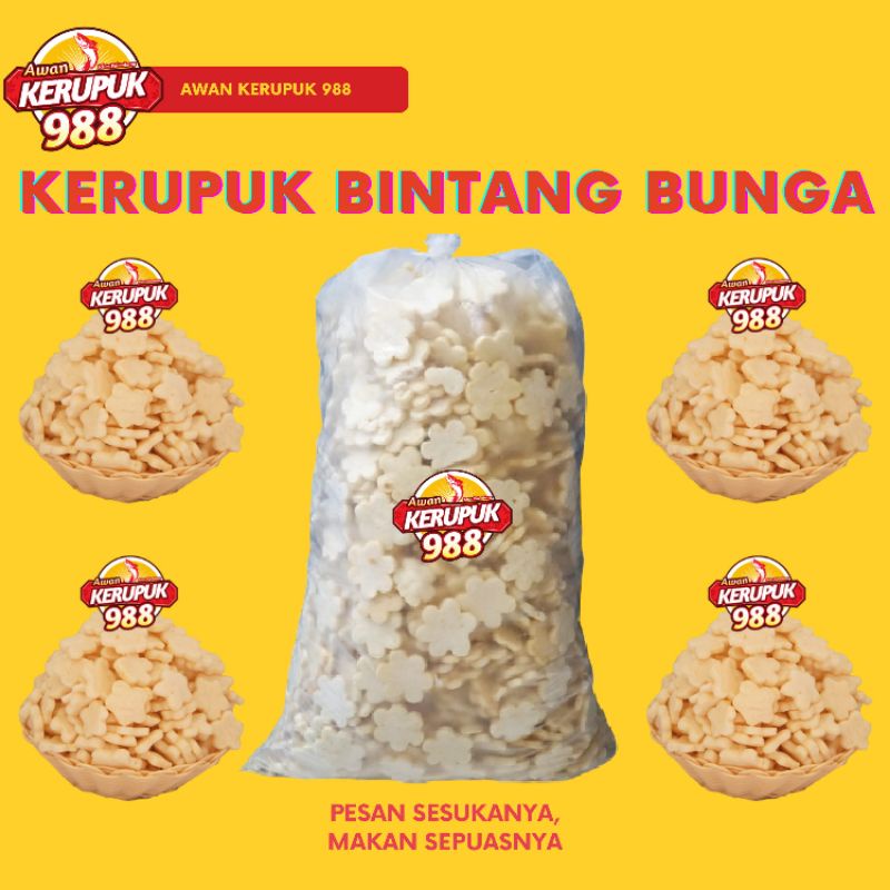 

kerupuk bintang bunga 1kg