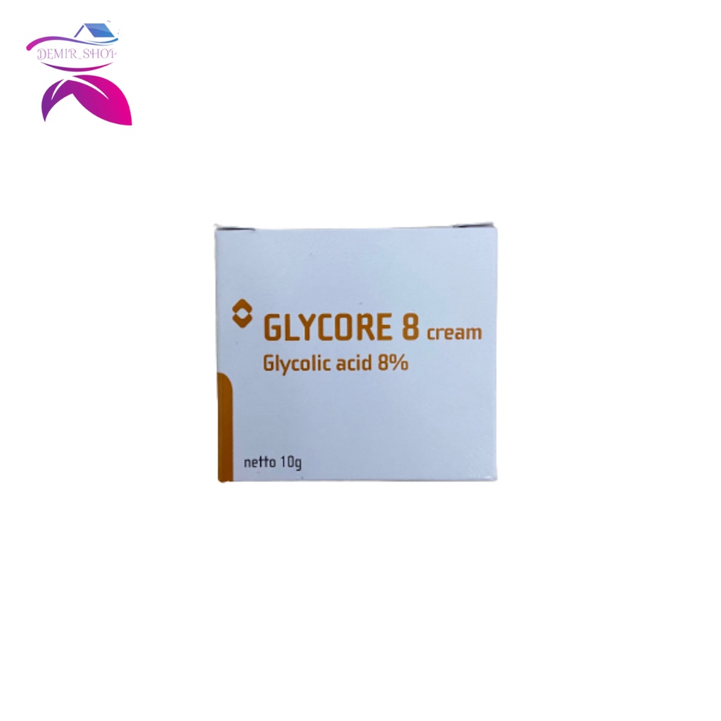 Glycore 8% Cream 10 gr Krim Pencerah Wajah / Flek / Bekas Jerawat