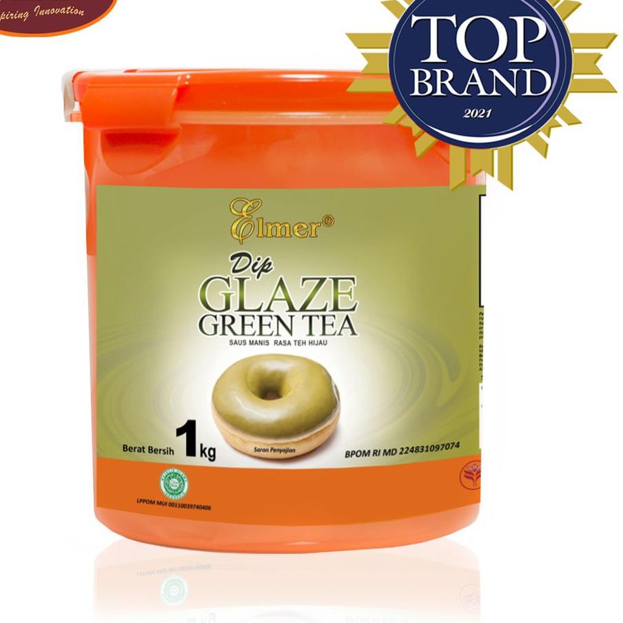 

✼ Elmer Dip Glaze Greentea 1 kg | Topping Donat | Selai Roti ❆