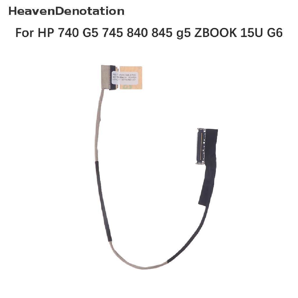 [HeavenDenotation] Layar Kabel LCD Laptop Flex Cable Display Screen Untuk HP 740g5 745 840 845 g5 ZBOOK 15U G6 HDV