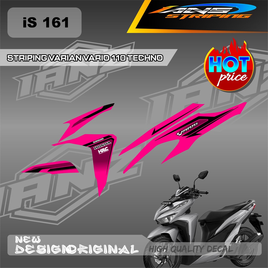 DECAL STIKER HONDA VARIO TECHNO 110 OLD VARIASI / STIKER STRIPING VARIO 110 / DECAL KERETA HONDA VARIO TECHNO SEMI FULL BODY IS161