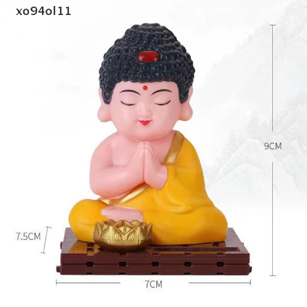 Xo Patung Buddha Nodding Surya Maskot Dekorasi Interior Mobil Rumah Lucky Tathagata Feng Shui Kerajinan Hias OL