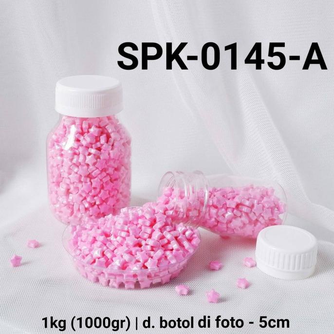 

SPK-0145-A Sprinkles sprinkle sprinkel 1kg 1 kg kilo bintang star pink