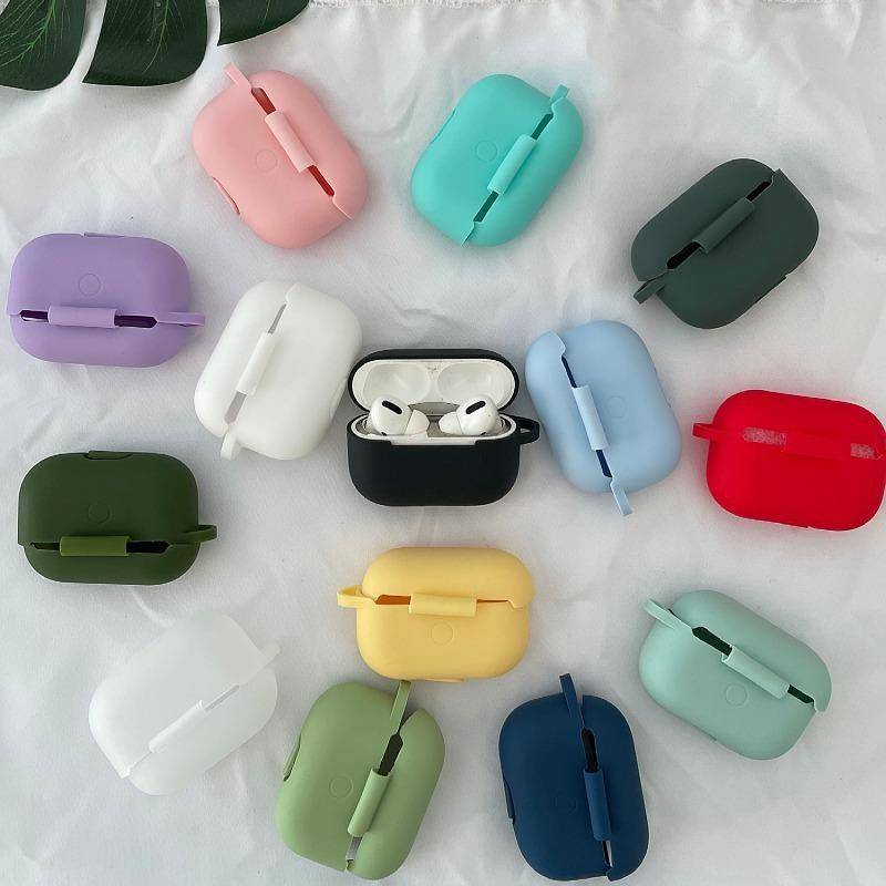 Baru Silikon Cover Case Untuk Apple Airpods3 2 1 Stiker Kulit Bluetooth Earphone Cases Air Pods Pro2 Aksesoris Pelindung