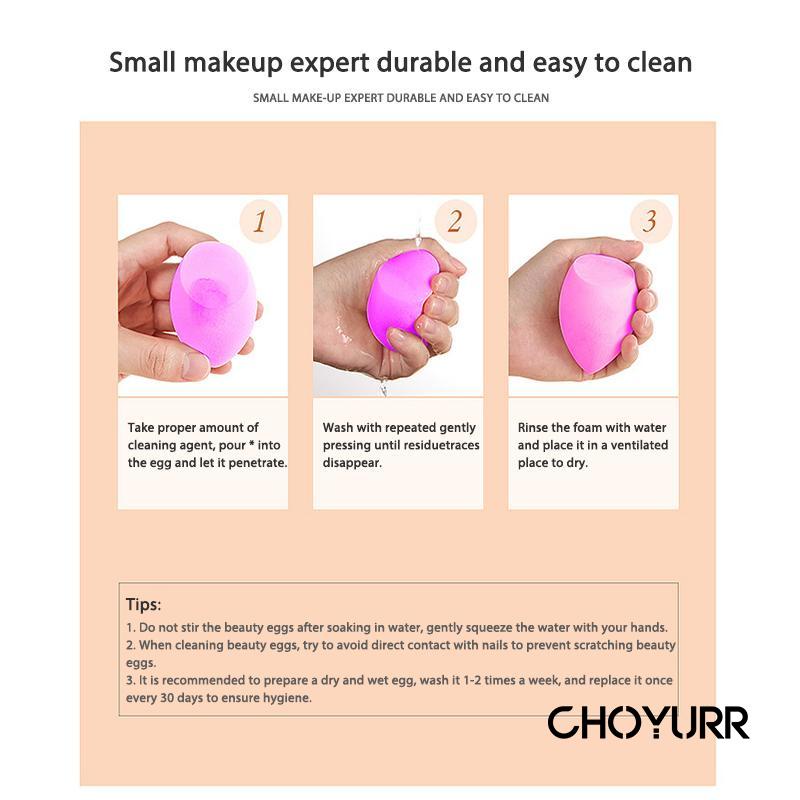 【COD】Beauty Blender Water Drop Egg Spons / Make Up colorful Sponge/ Teardrop Spons Blender / Kosmetik Spons Telor Basah Kering  Bedak Kecantikan Telur Puff-CH