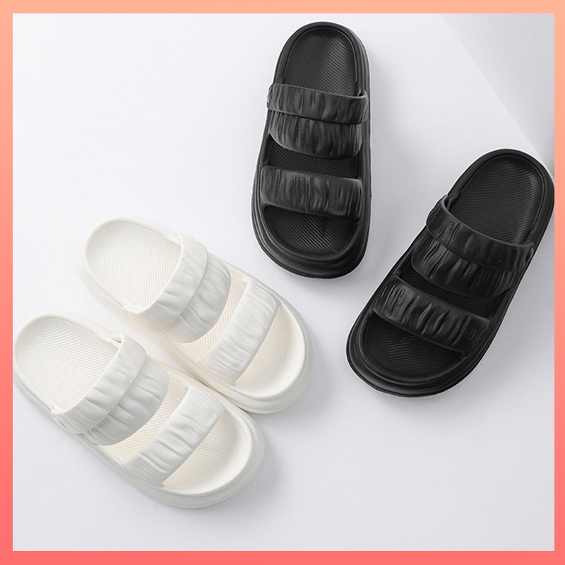 Sandal jelly wanita import terbaru EVA 2023 Sandal slop karet wanita kekinian Sandal cewek dewasa murah tahan aus dan tidak licin