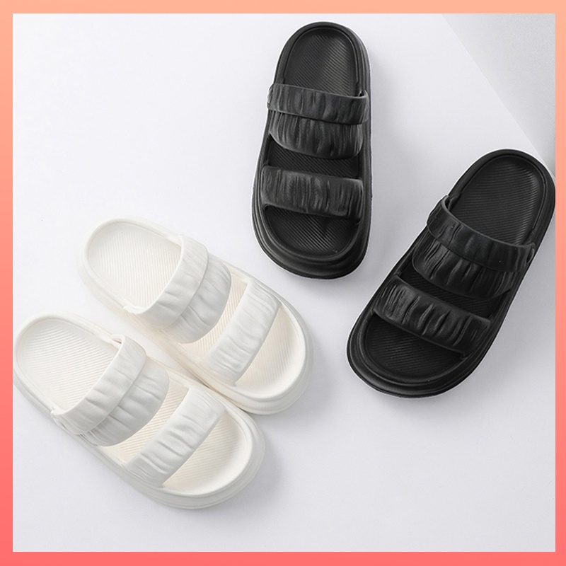 Sandal jelly wanita import terbaru EVA 2024 Sandal slop karet wanita kekinian Sandal cewek dewasa murah tahan aus dan tidak licin