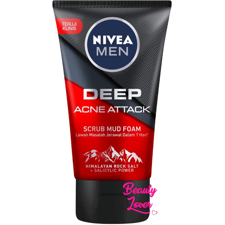 Nivea MEN Deep Acne Attack SCRUB MUD Facial Foam 100ML