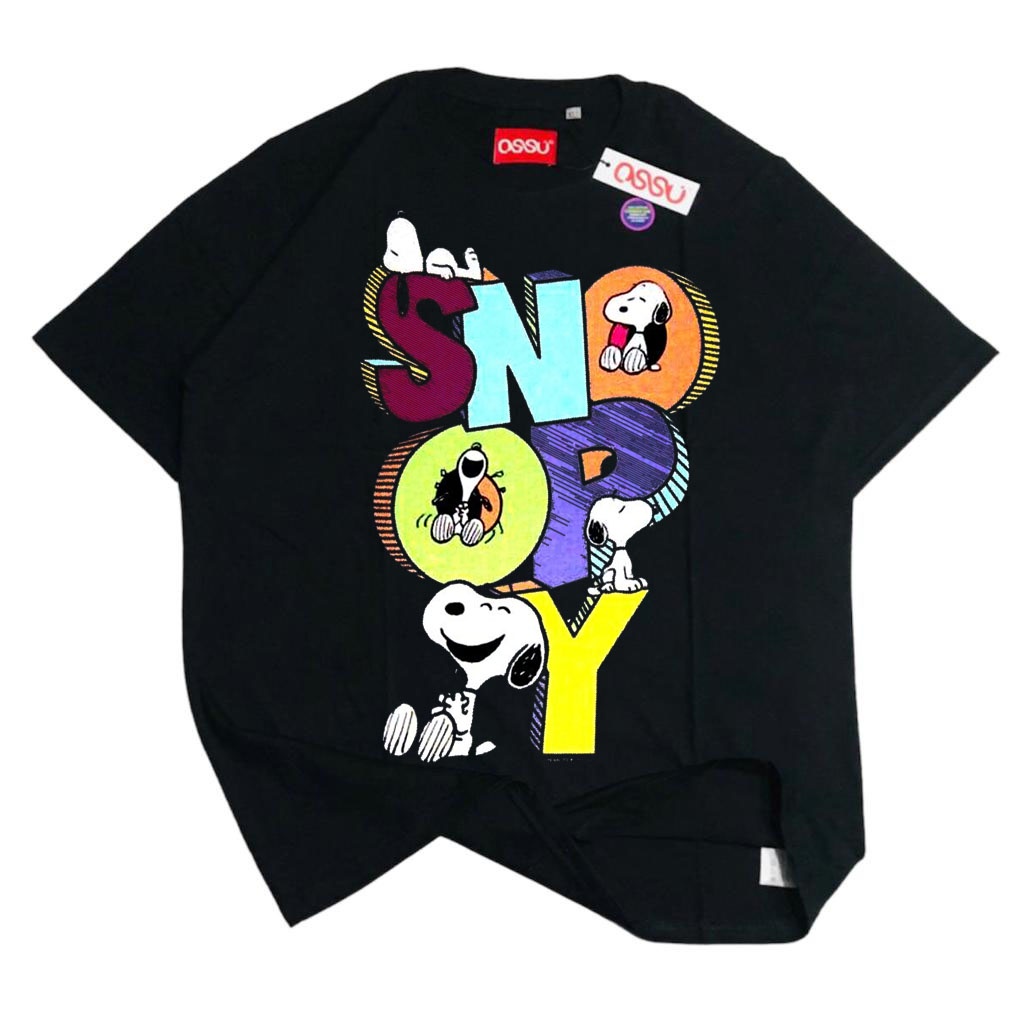 HAPI BASIC "SNOOPY" T-Shirt |Regular T-shirt|KAOS KARTUN 90 | Kaos Washing |Kaos VINTAGE | Seri Komi