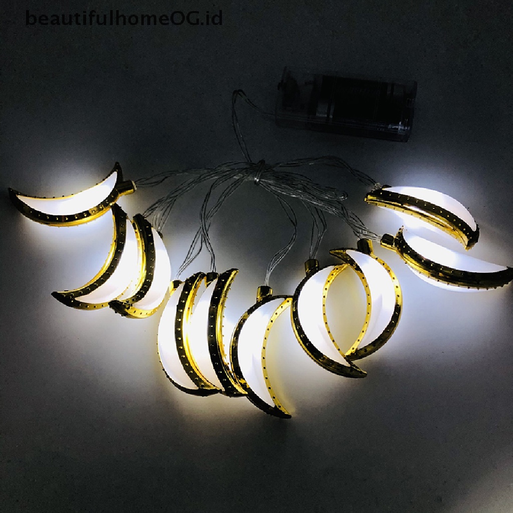 // Beautifulhomeog.id// Lampu String Led Pesta Eid Mubarak Ramadhan Kareem Decor **
