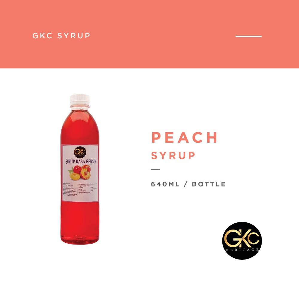 

【murah】 Sirup Peach / Persik Syrup Minuman GKC Heritage 640 ml (Import Quality)