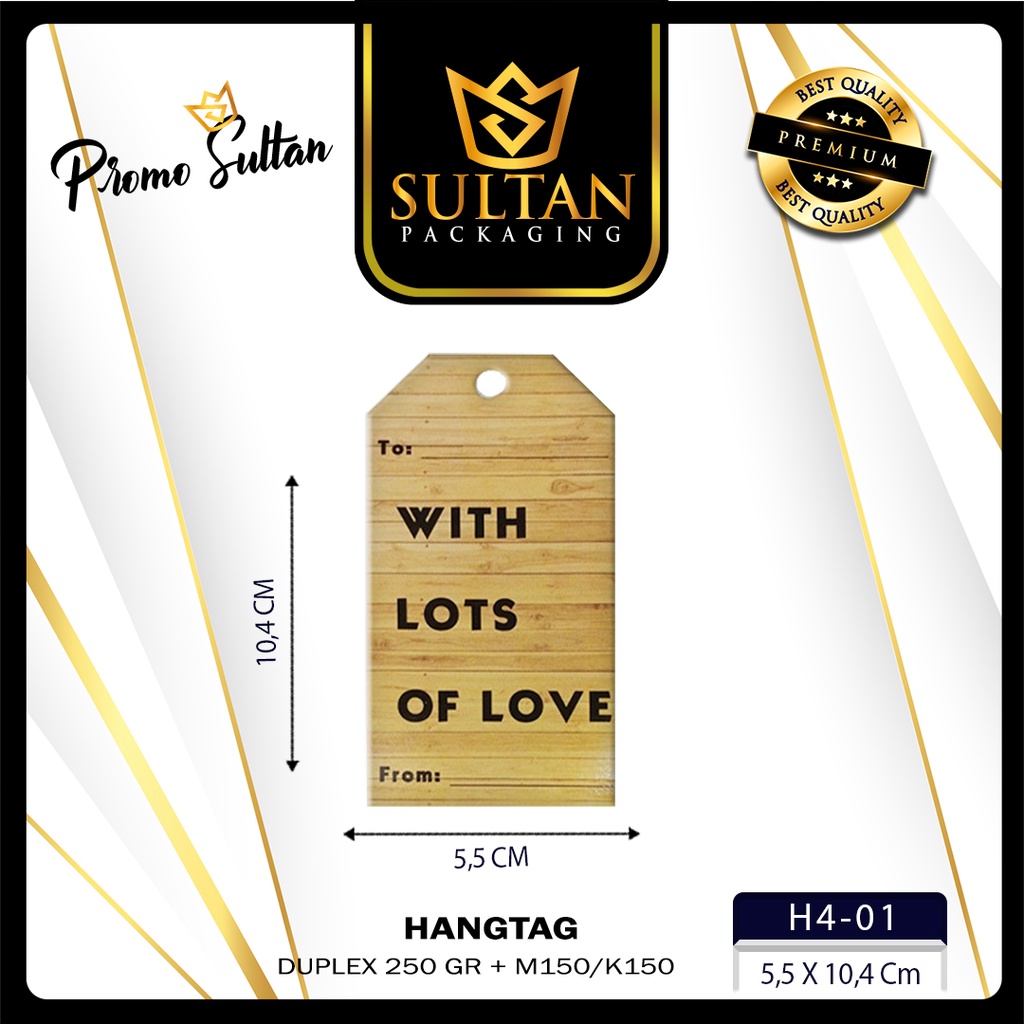 

Hangtag - Tag Label - Label Pakaian isi 20 Pcs - Tag Baju Premium - H4