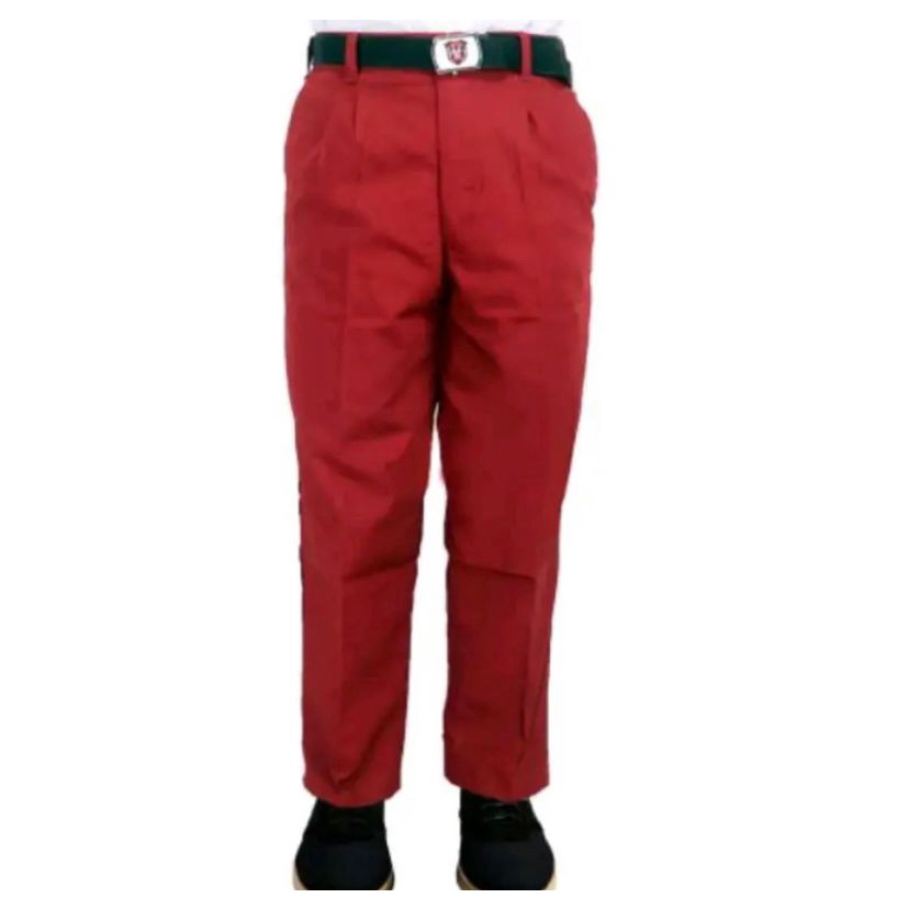 Celana Sekolah SD Laki Laki Merah Panjang