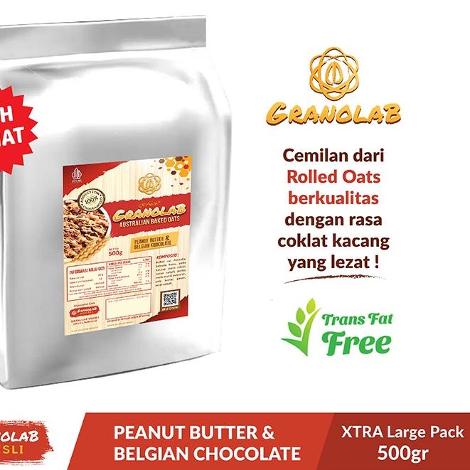 

✭ Granola 500 gr Peanut Butter & Belgian Chocolate - Granolab Muesli ☪