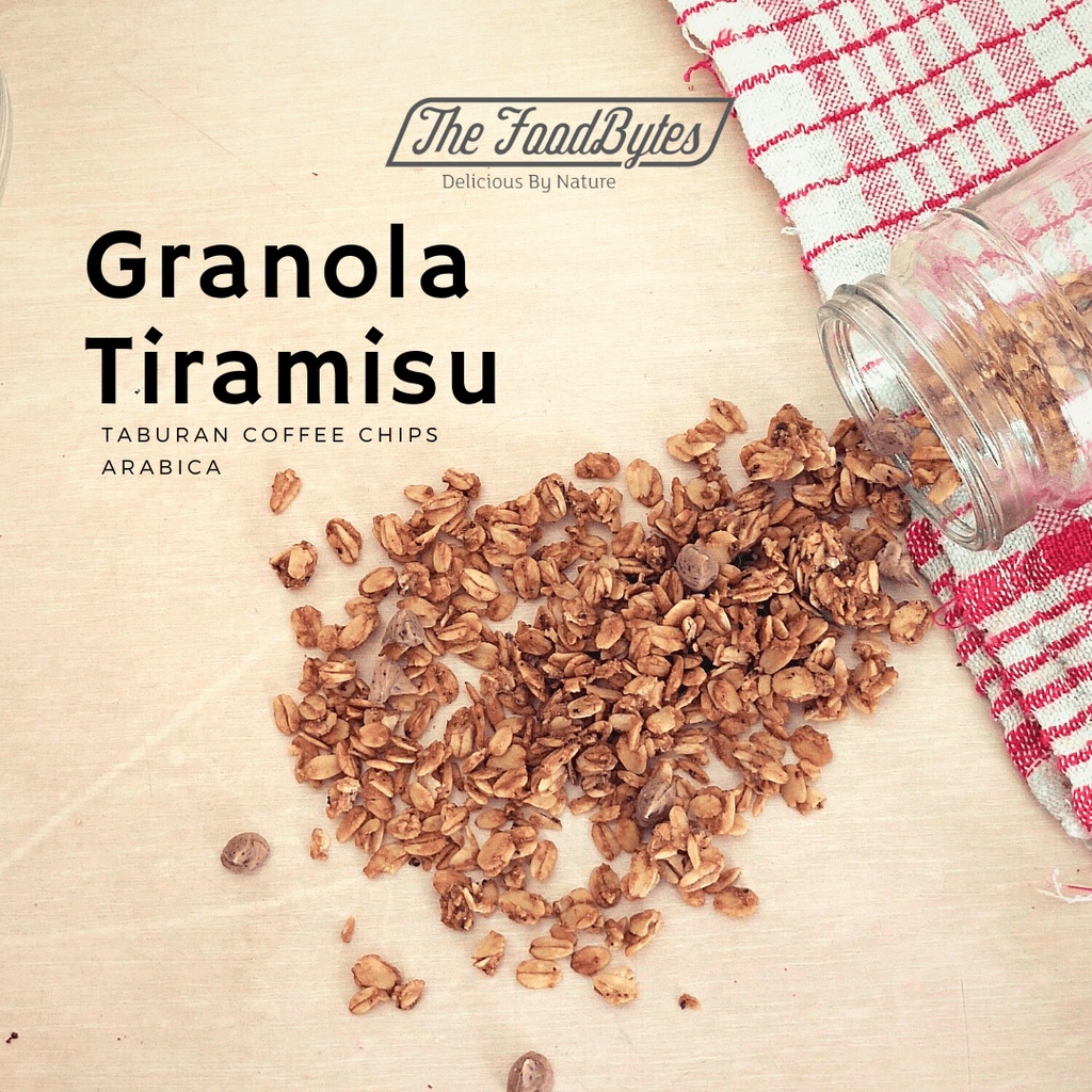 

✨NEW✨ -GRANOLA TIRAMISU 500gr THE FOODBYTES - Sarapan, Snack Oat Sehat, Menu untuk diet- 1.1.23