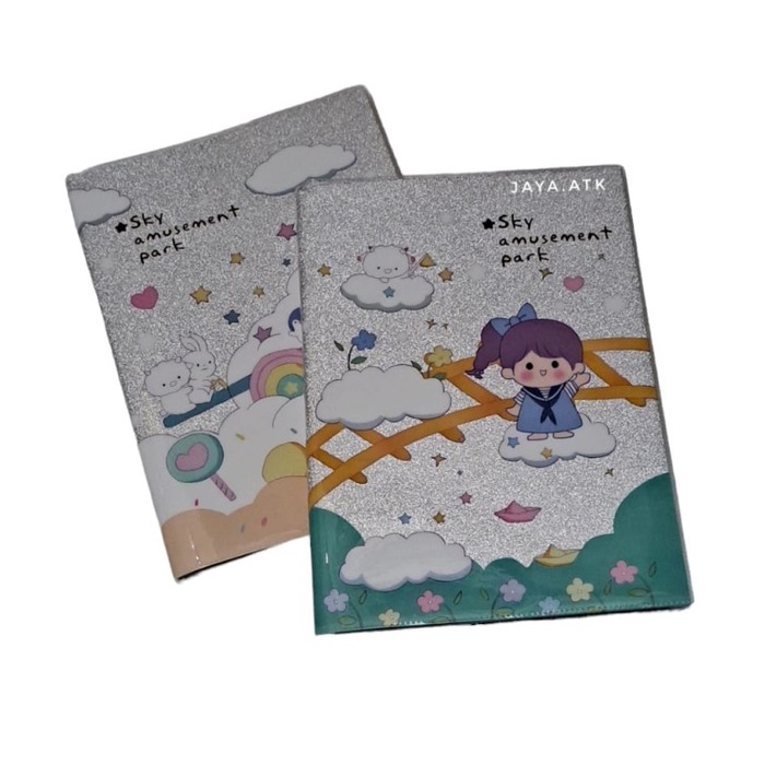 

Sale NOTEBOOK BUKU CATATAN A5 GLITER LUCU 60LBR SOUVENIR NOTES BUKU DIARY