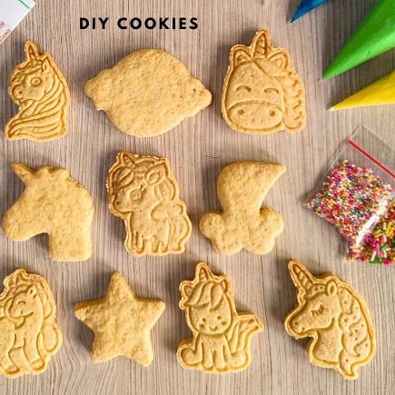

℮ DIY COOKIES decorating kit unicorn mermaid - isi 10 ☆