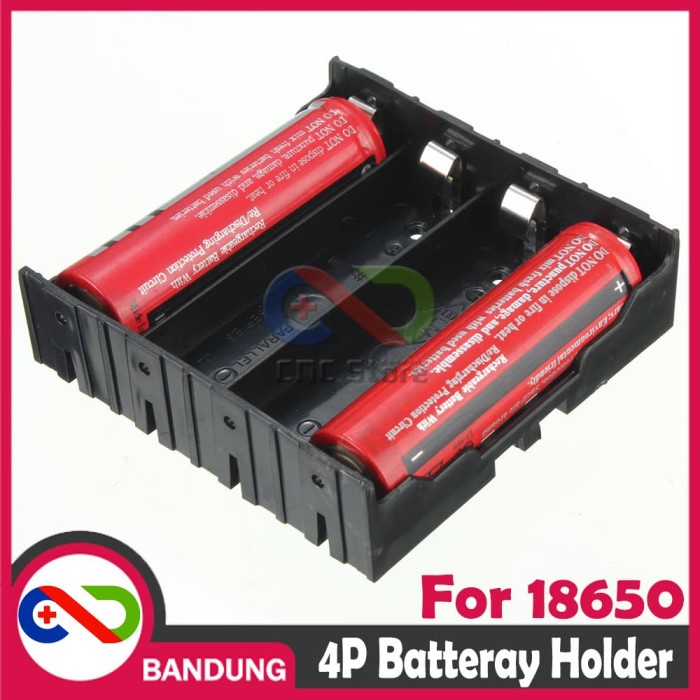 TEMPAT BATERAI 18650 HOLDER BATTERAY 18650 CASE BATEERY 4 Slot 4P