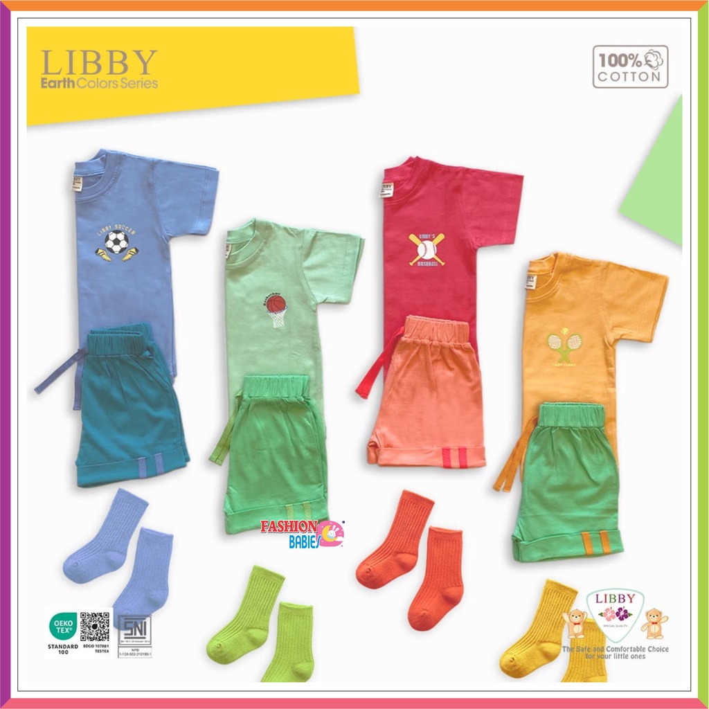 LIBBY NIJI SET BOY &amp; GIRL SERIES | LIBBY EARTH COLOUR 0-8 TAHUN