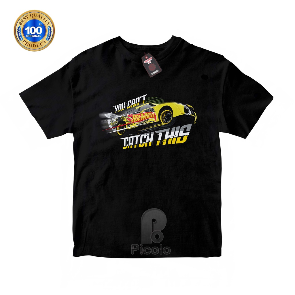 (FREE NAMA) BAJU KAOS ATASAN ANAK MOTIF HOTWHEELS UNISEX Bahan COTTUN