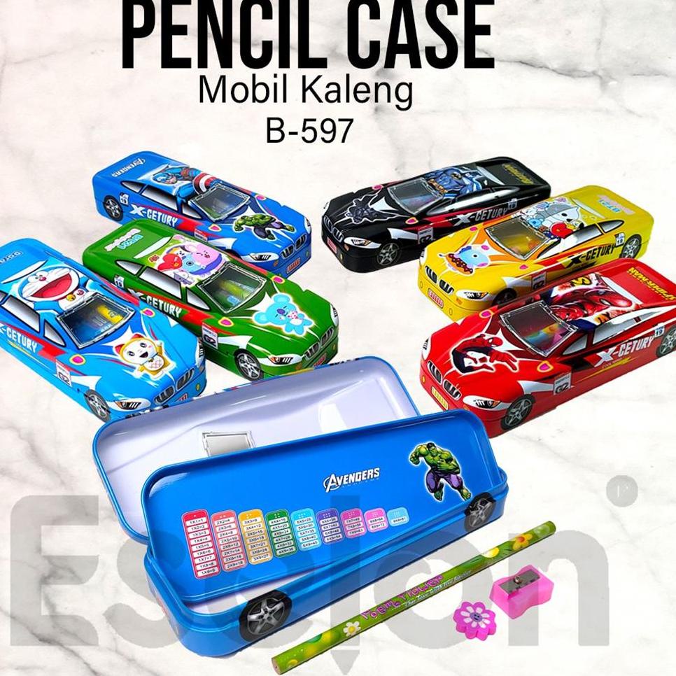 

K32 Kotak pensil SET / Tempat pensil kaleng mobil B597 SET PROMO ⇝