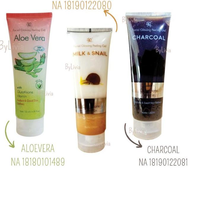 ✾ READY LANGSUNG KIRIM SYB FACIAL GLOWING PEELING GEL SYB PEELING GEL ALOEVERA MILK SNAIL CHARCOAL ➩