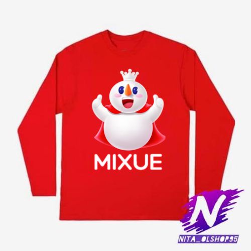 kaos anak lengan panjang mixue eskrim