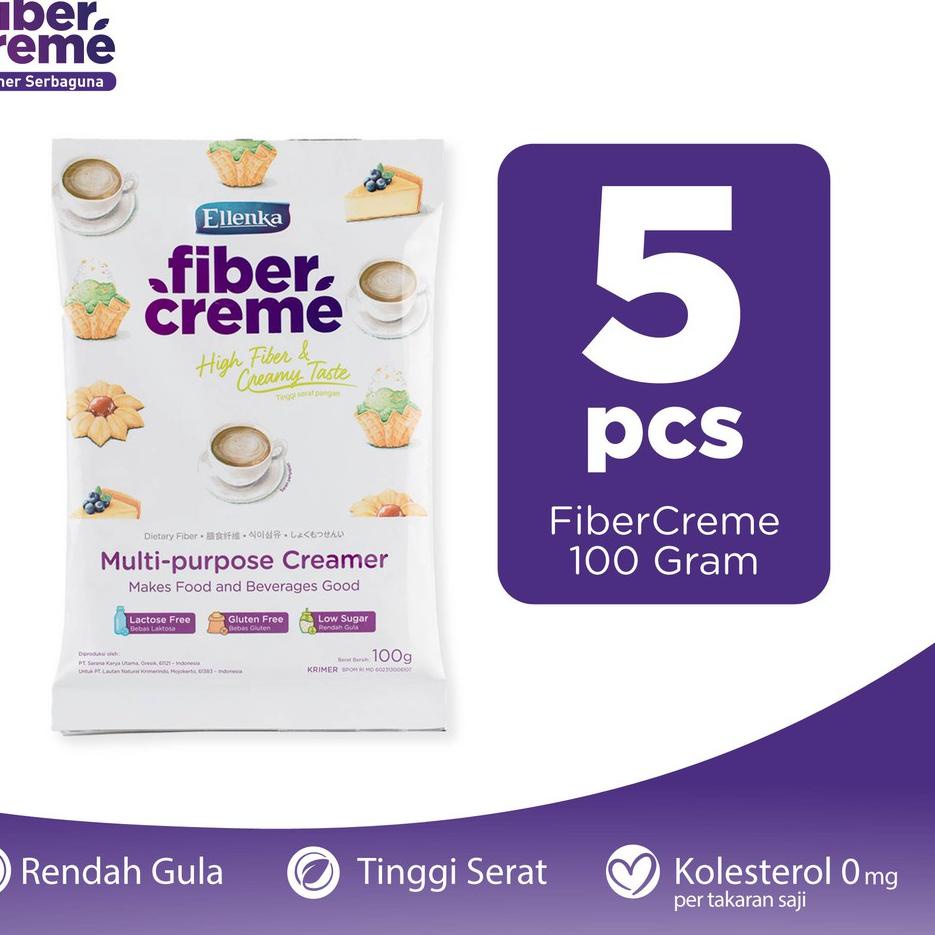 

♪ FiberCreme Sachet 100gr - 5 Pcs ➣