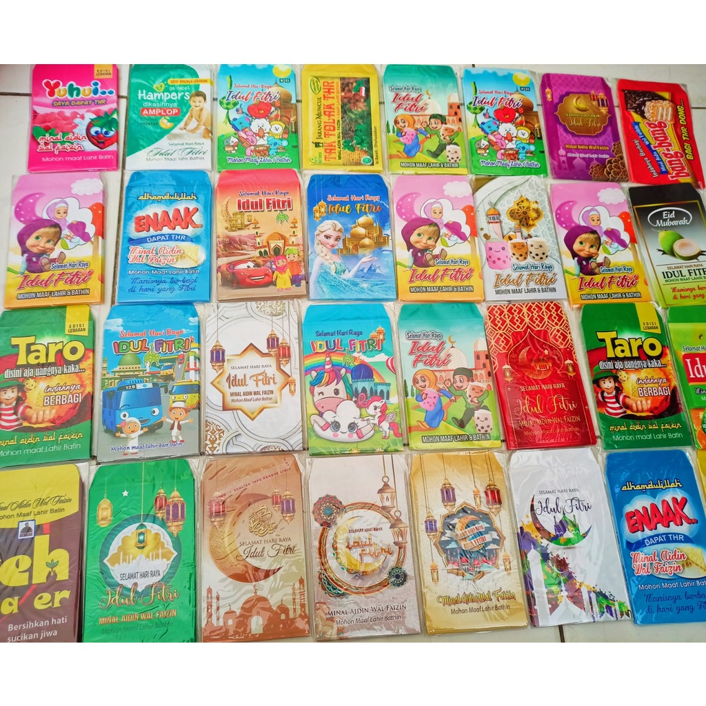 

AMPLOP LEBARAN IDUL FITRI EDISI MOTIF SNACK