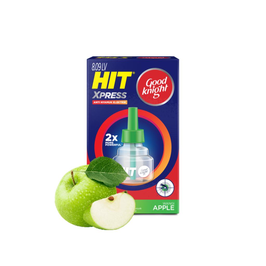 Hit Good Knight Xpress Refill Apple 45 Hari x2- Refill Obat Nyamuk Elektrik - Bunuh Nyamuk Penyebab Demam Berdarah (DBD)