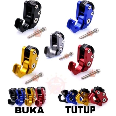 Gantungan Lipat Full Cnc atau Gantungan Barang Motor Full Cnc Universal Semua Motor Model Lipat