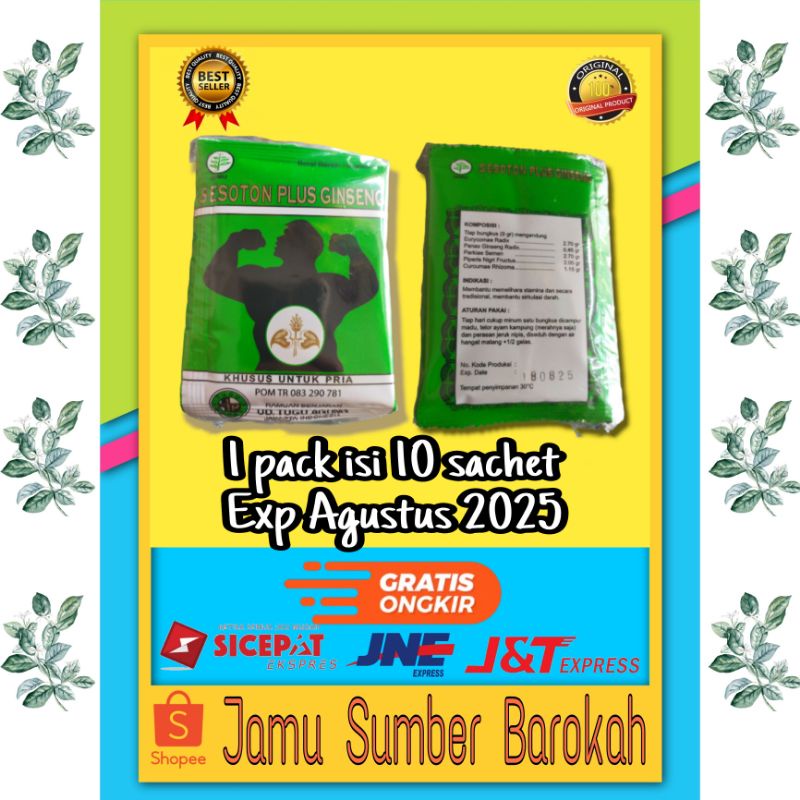 

Jamu Sesoton 1 pack isi 10 sachet